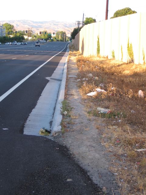 New asphalt covers up path.