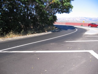 Blind turn is where people are force to walk in traffic.